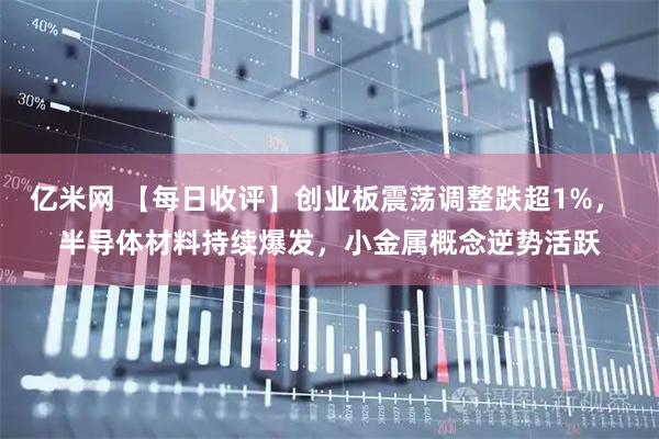 亿米网 【每日收评】创业板震荡调整跌超1%， 半导体材料持续爆发，小金属概念逆势活跃