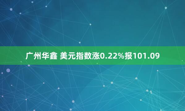 广州华鑫 美元指数涨0.22%报101.09